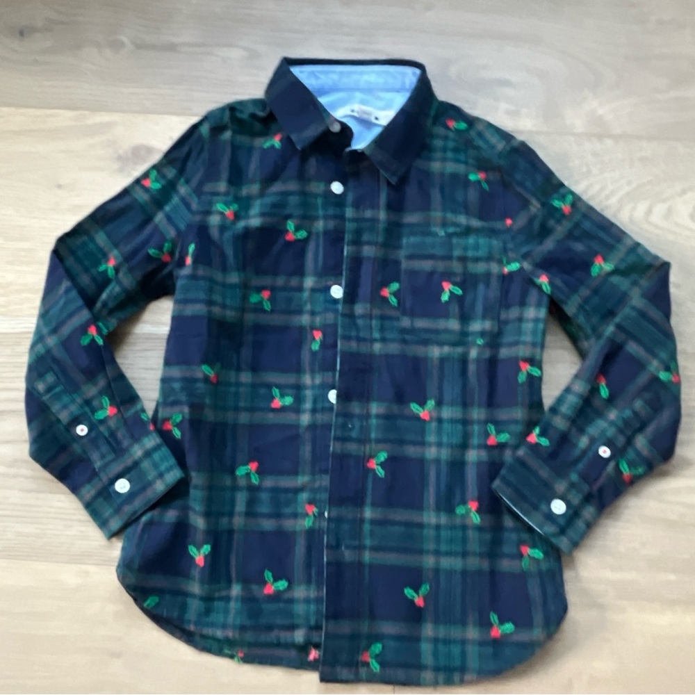 NWOT mini Boden cosy cotton shirt 8/9